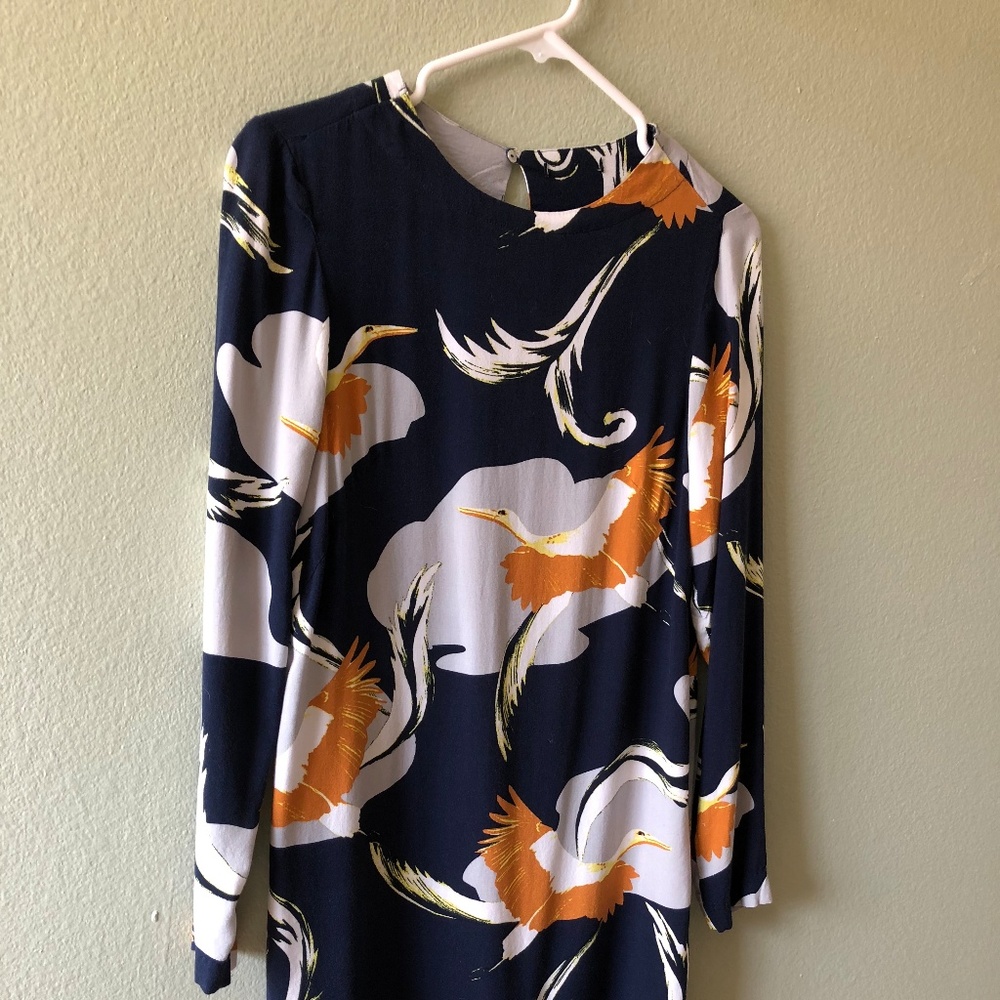 H&M Crane Print Dress